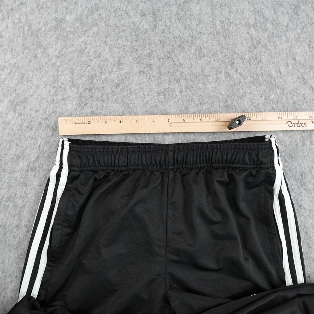 Adidas Pants Mens Medium Black White Three Stripe Essentials Tricot DQ3090
